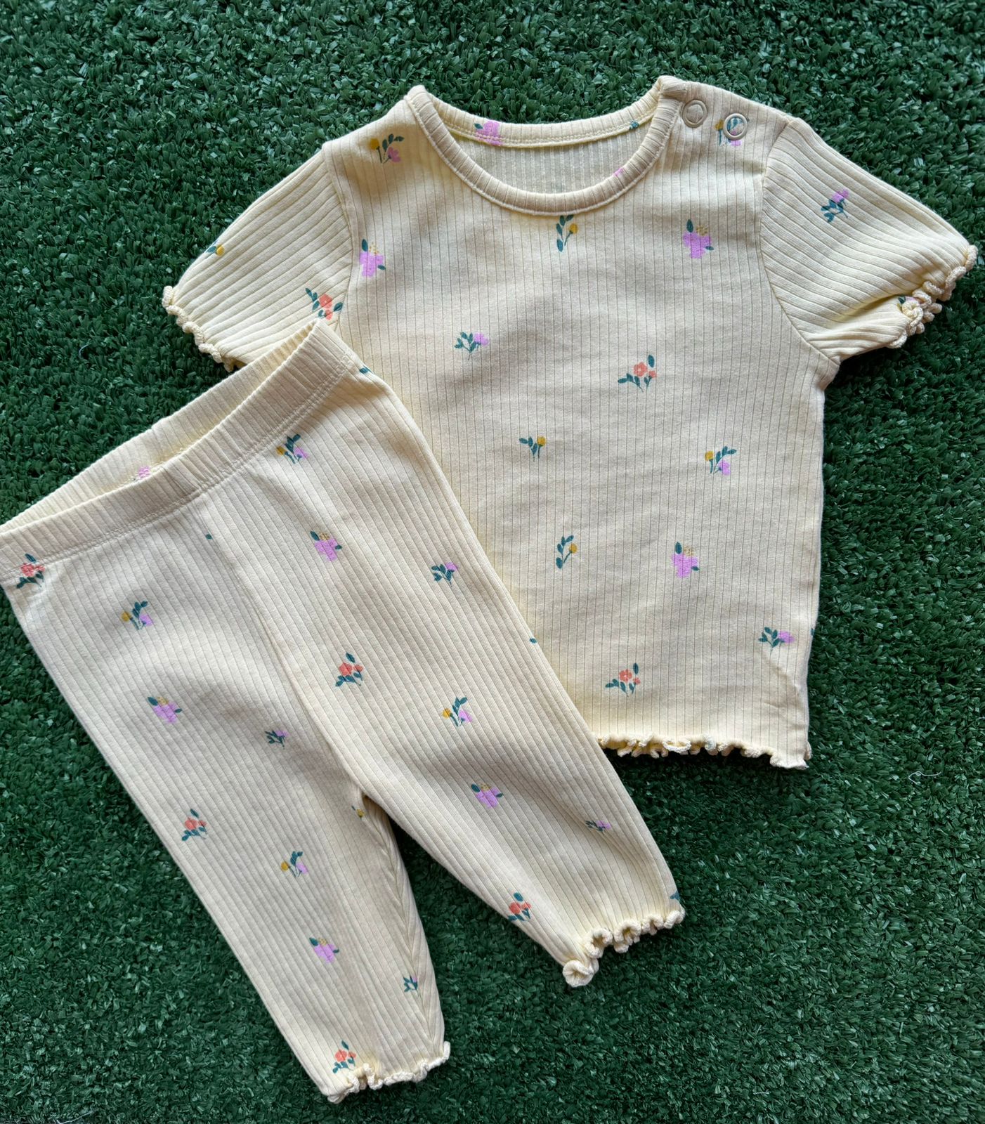 Conjunto Canelado Blusinha e Calça