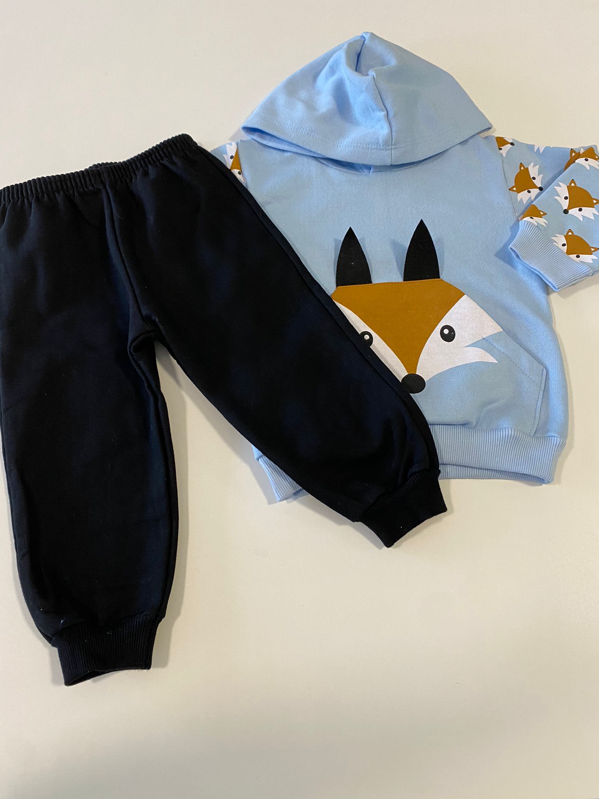 Conjunto Moletom Raposa com Touca