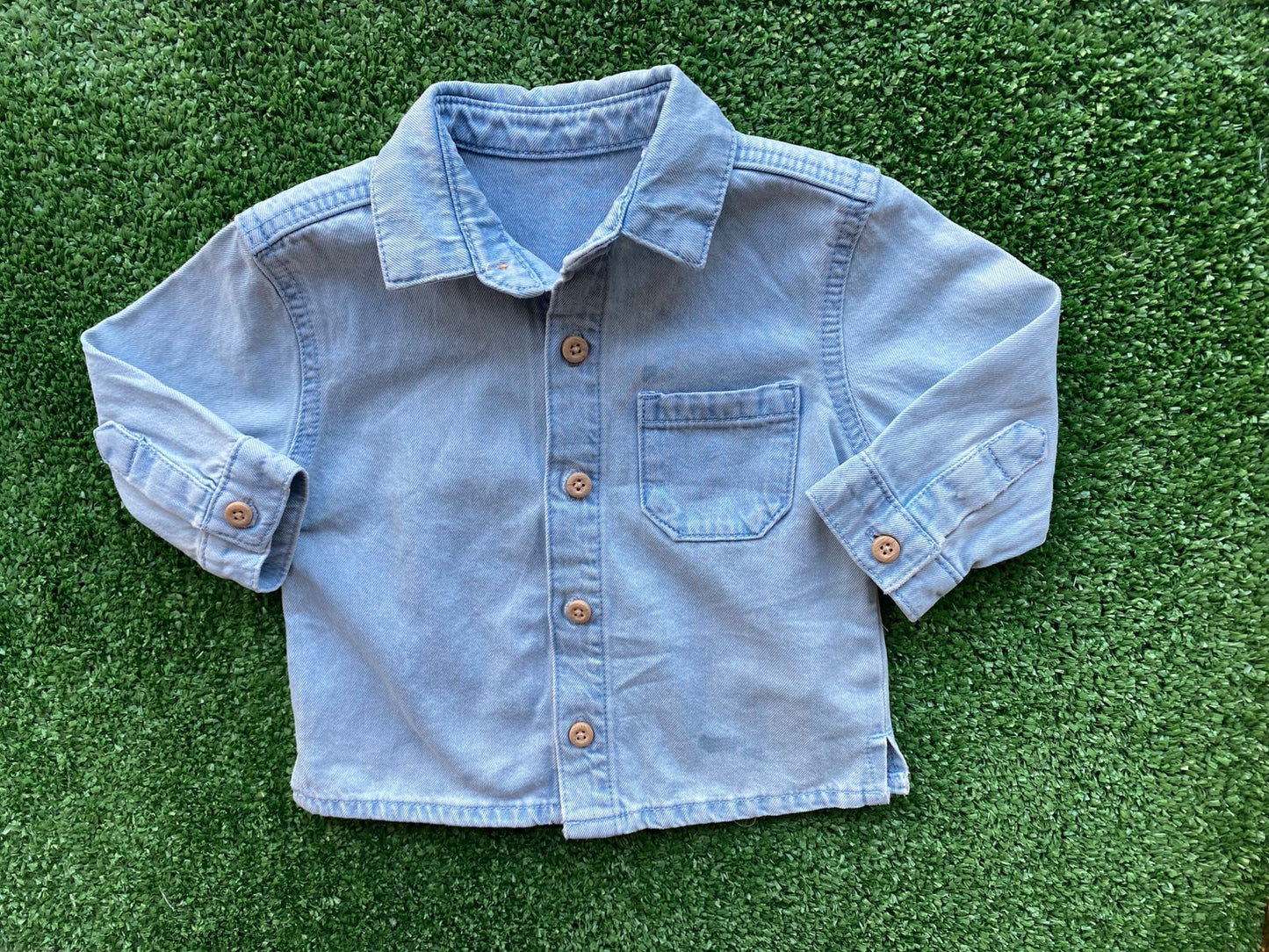 Camisa Manga Longa Jeans