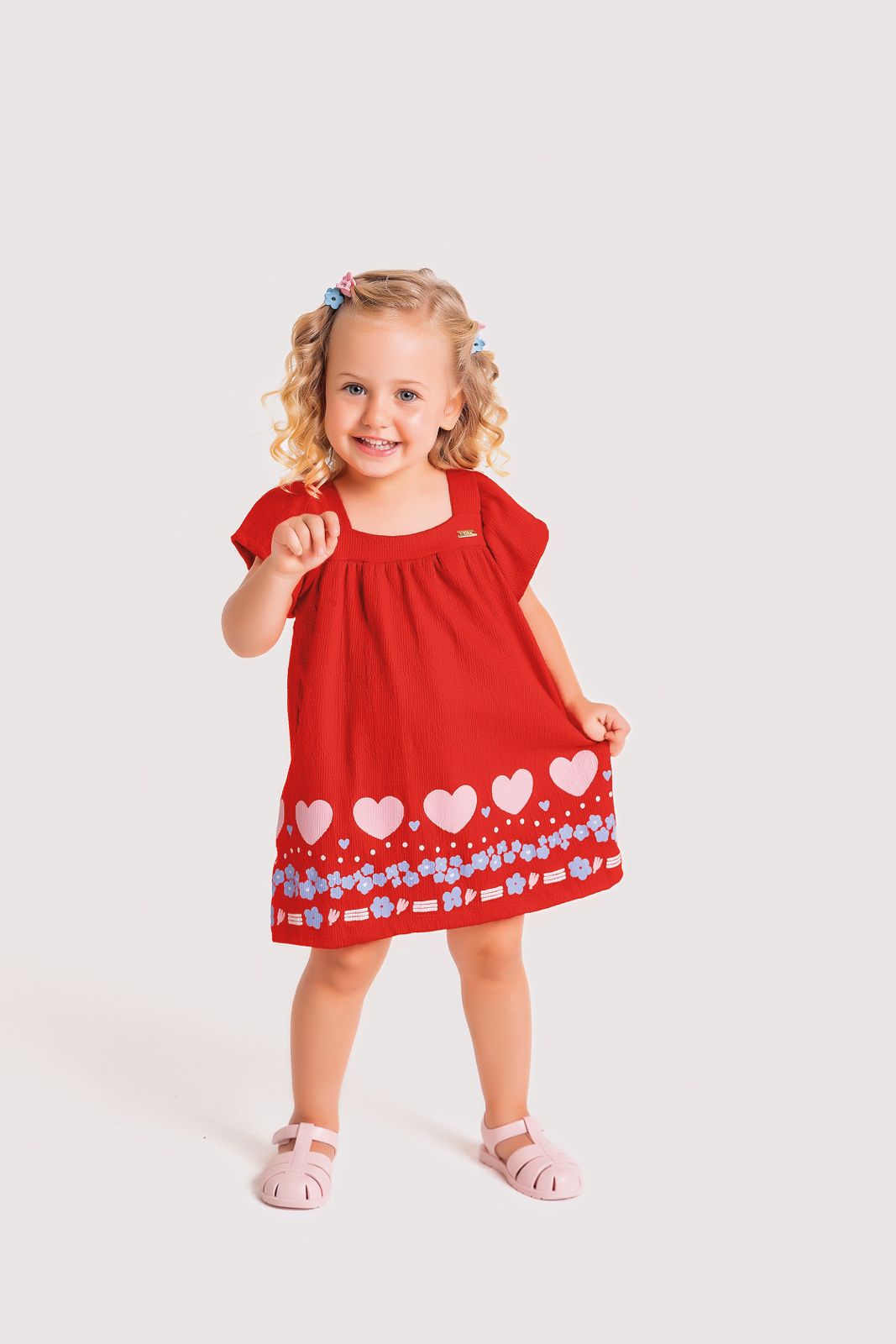 Vestido Coração e Flor