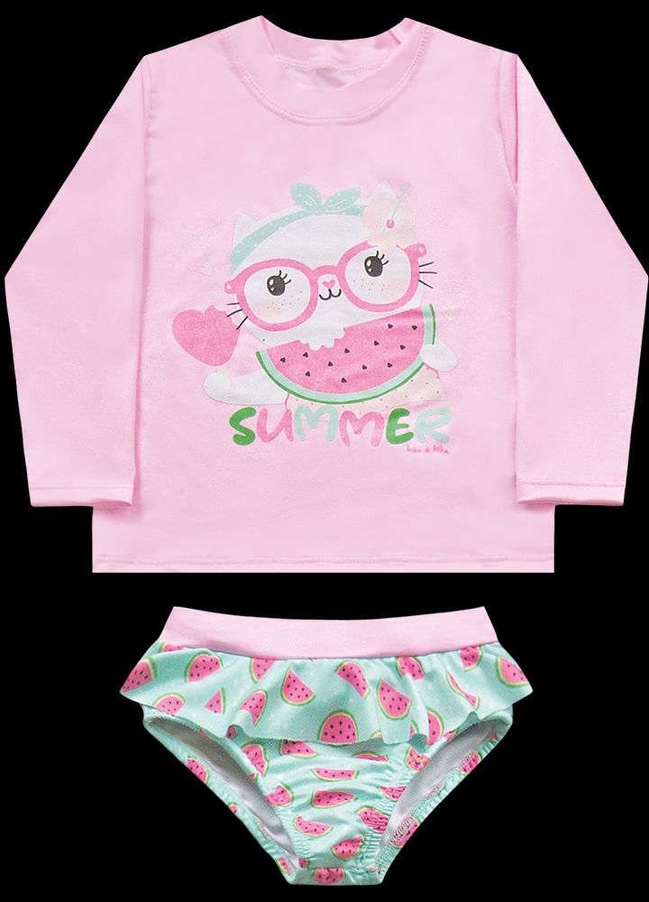 Conjunto Blusinha Manga longa e Calcinha