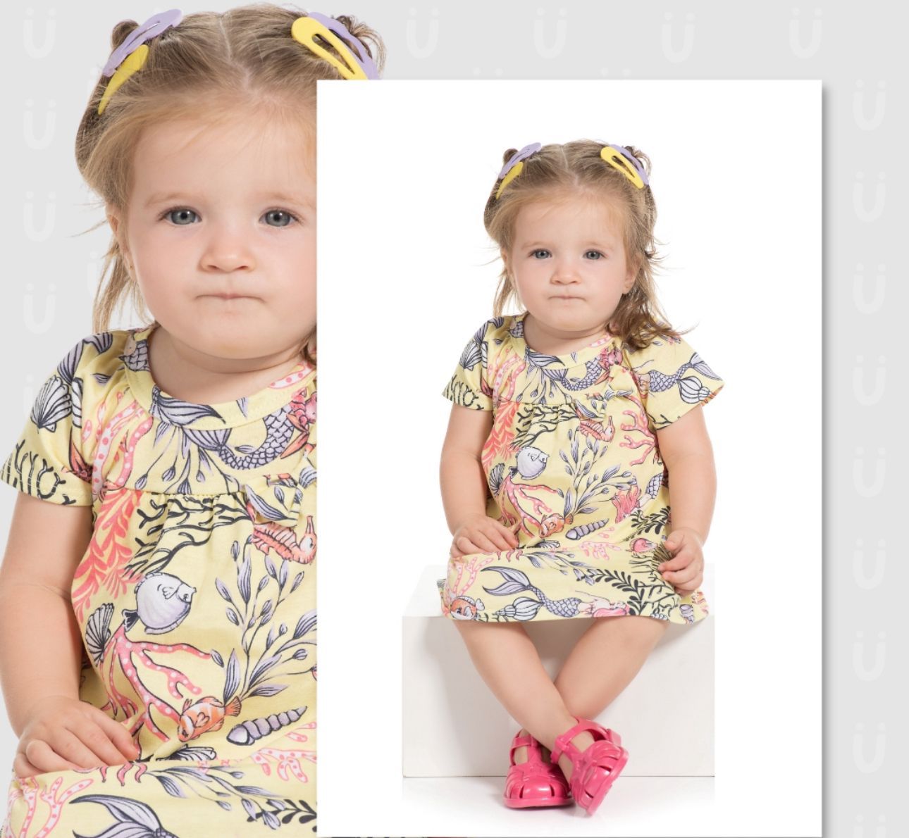 Vestido Estampado Amarelo