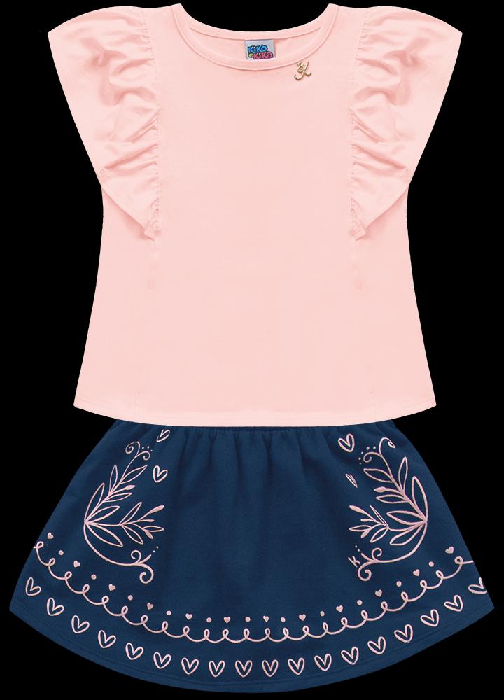 Conjunto Blusinha e Shorts Saia