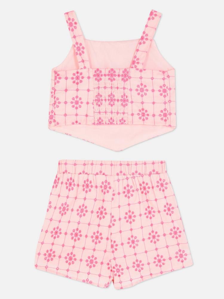 Conjunto Shorts e Croped Laise