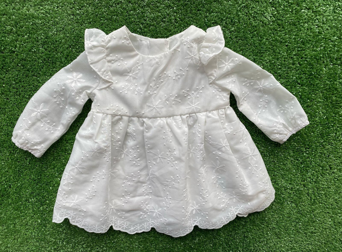Vestido Manga Longa Batizado
