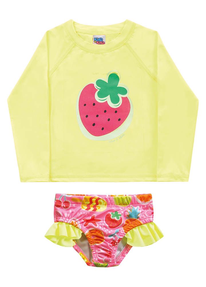 Conjunto Blusinha Manga Longa e Calcinha
