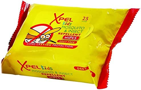 x Lenço Umedecido Repelente-Xpel Kids