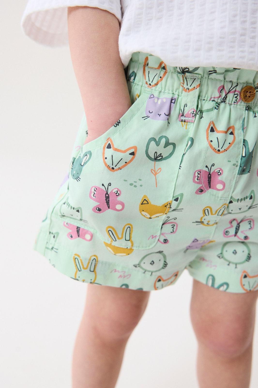 Shorts Social Verde Estampado