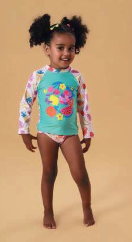 Conjunto Camiseta e Calcinha Frutas