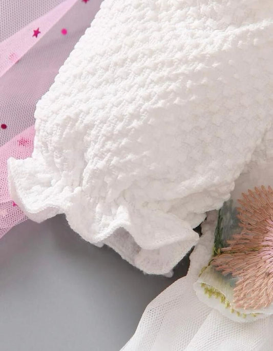 Vestido Branco com Flores