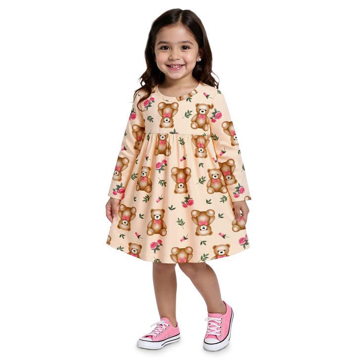 Vestido Manga Longa
