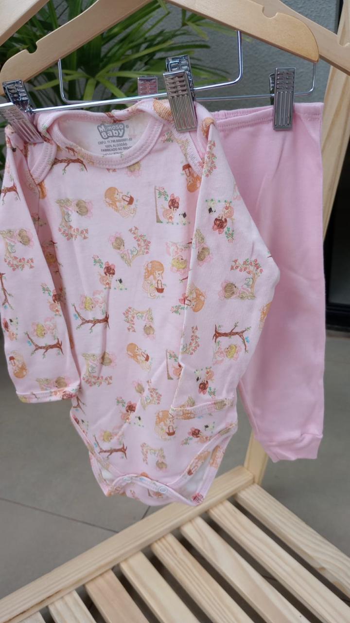 Conjunto Body Manga Longa e Calça