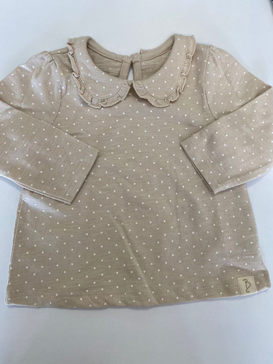 Blusinha Manga Longa Babado na Gola