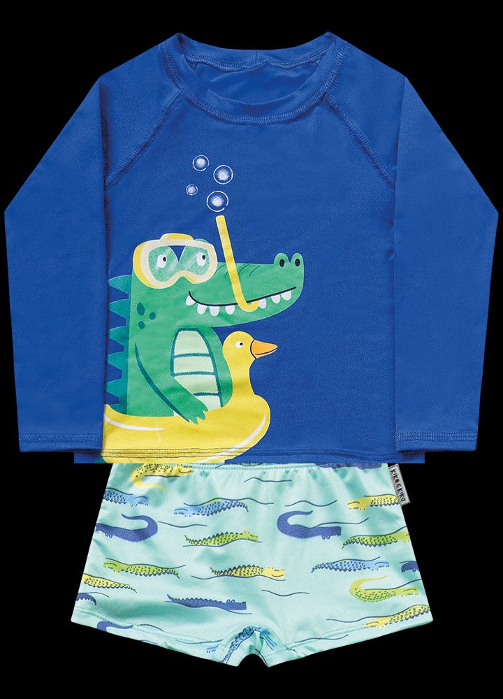 Conjunto Camiseta Manga Longa e Sunga