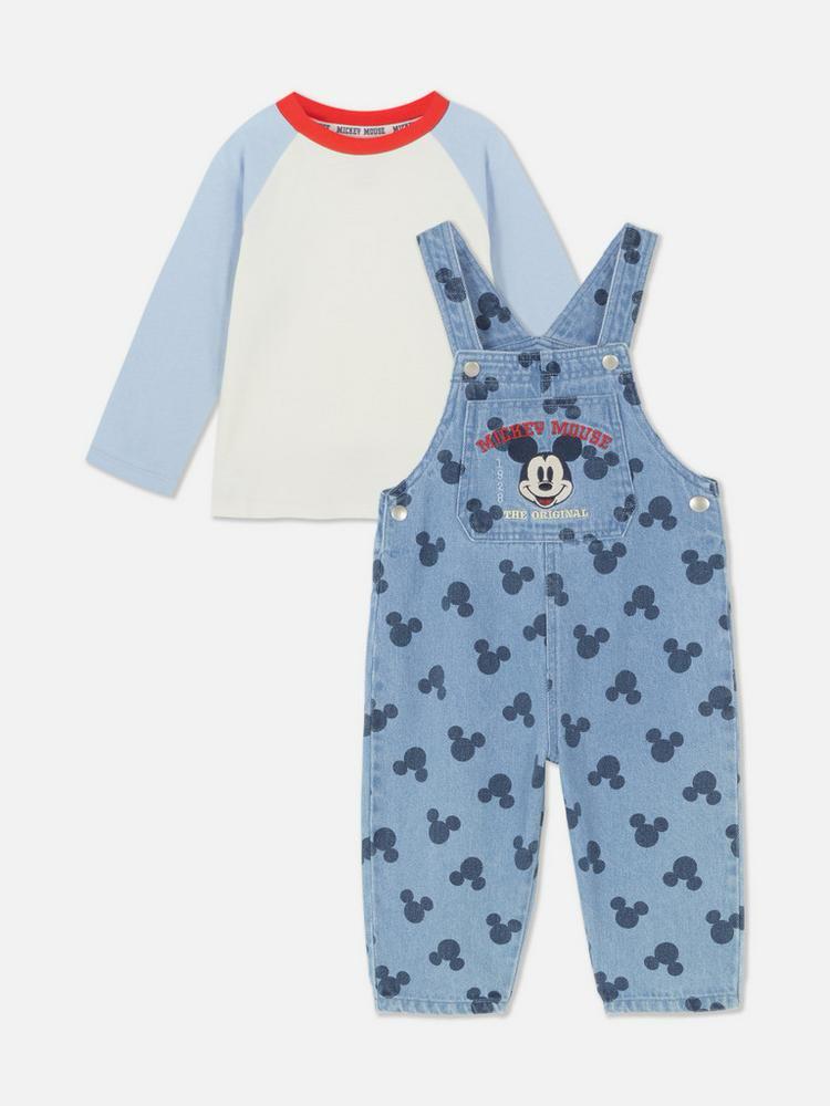 Jardineira Manga Longa Mickey