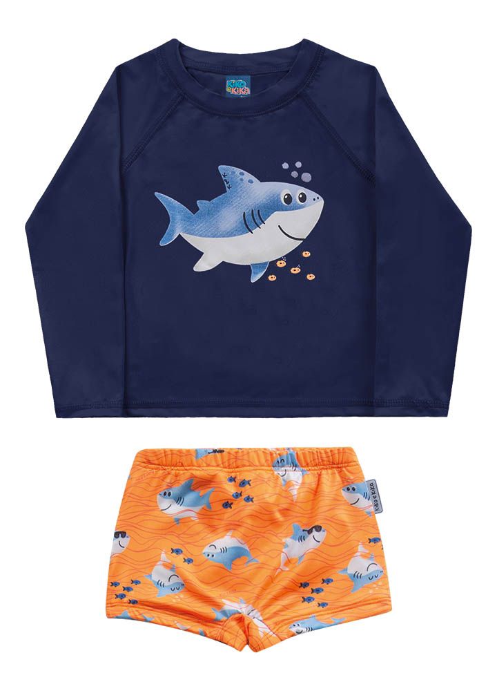 Conjunto Camiseta Manga Longa e Sunga