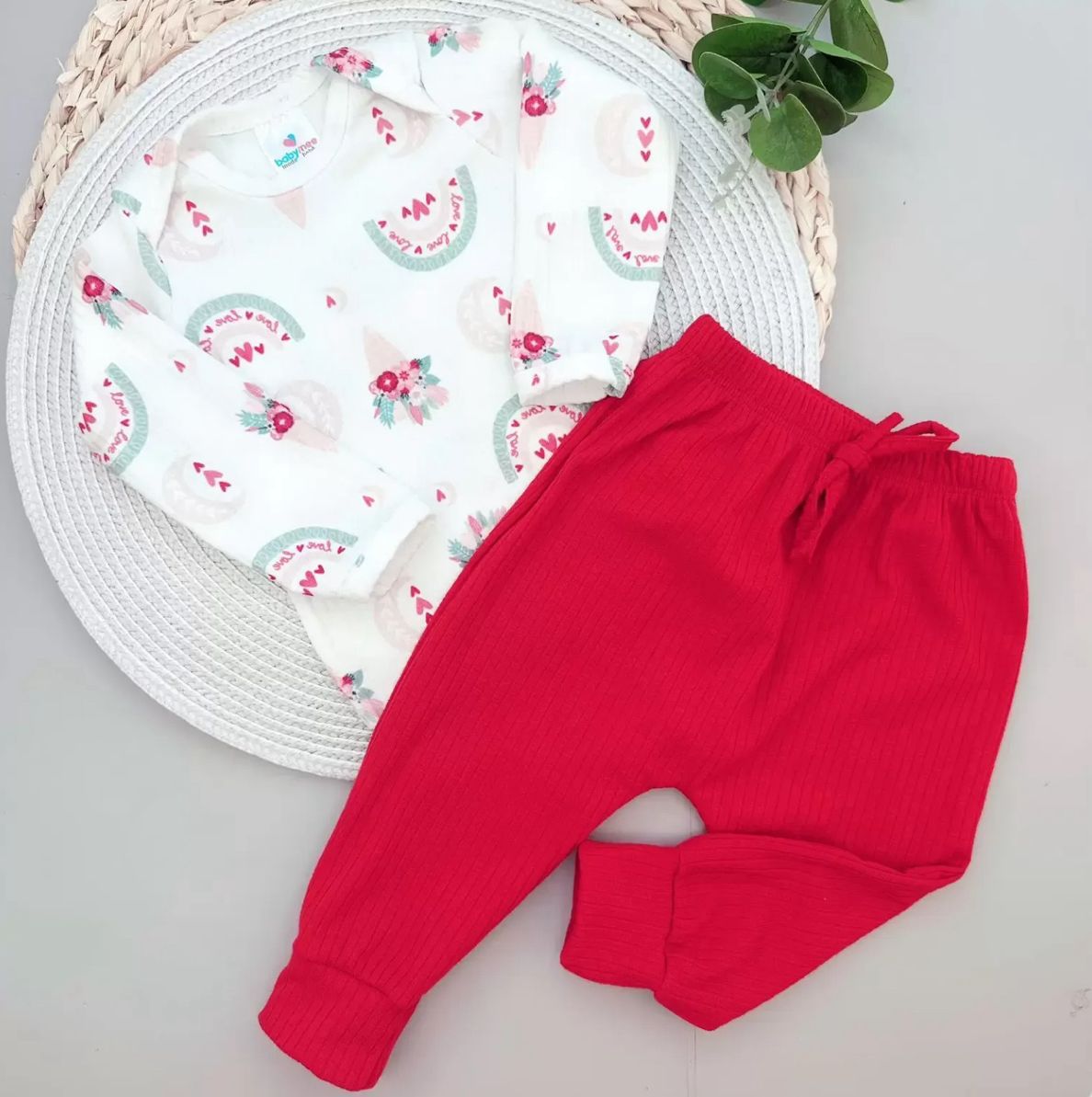 Conjunto Canelado Body com Calça
