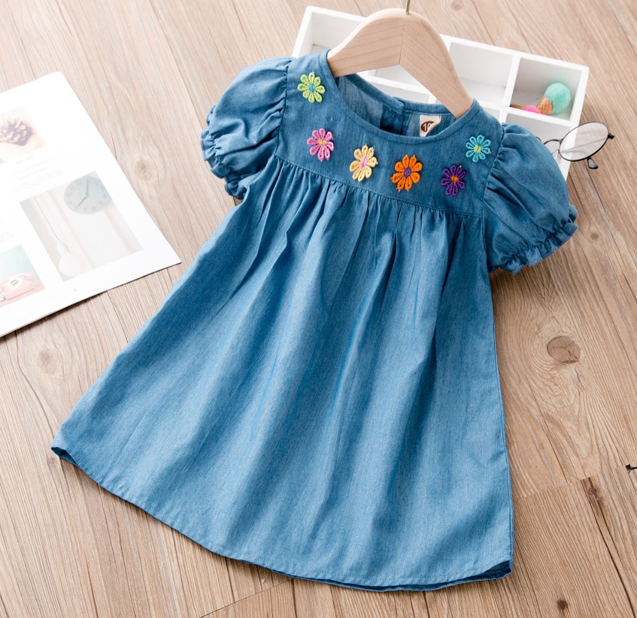 Vestido Jeans Florzinha