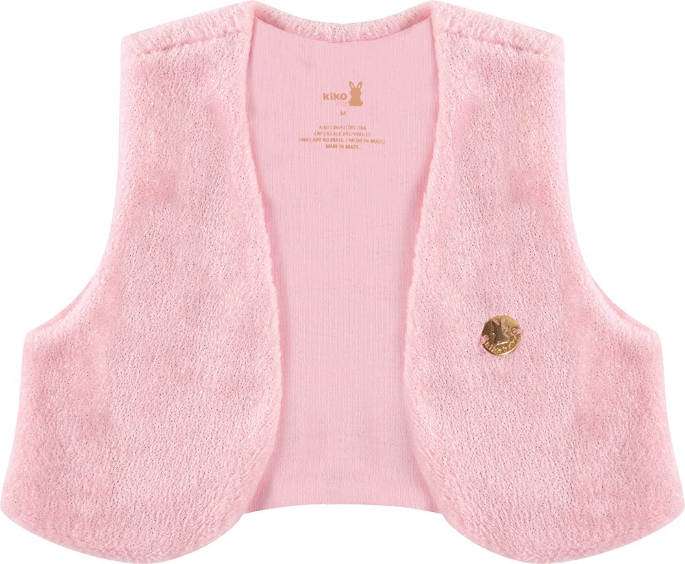 Conjunto 3 Peça , Body manga Longa calça e colete