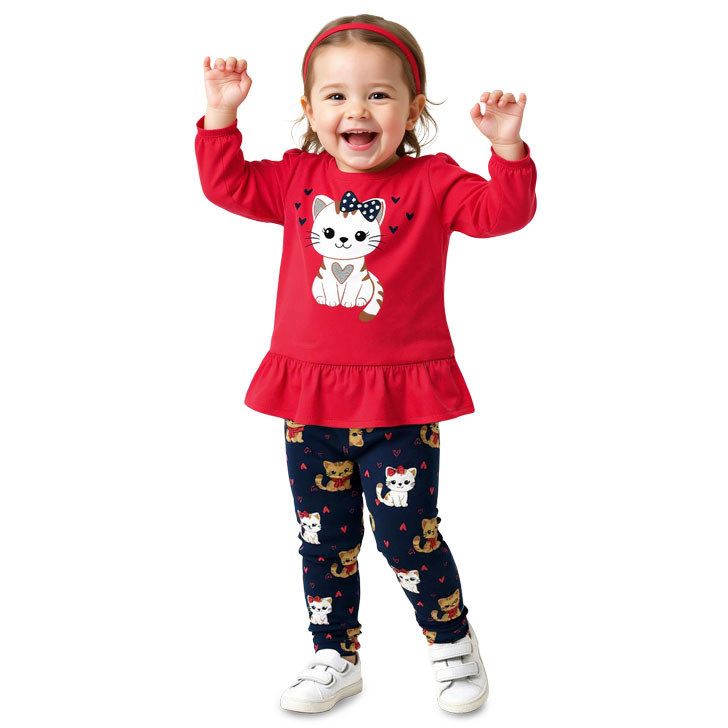 Conjunto Blusa Manga Longa e Calça
