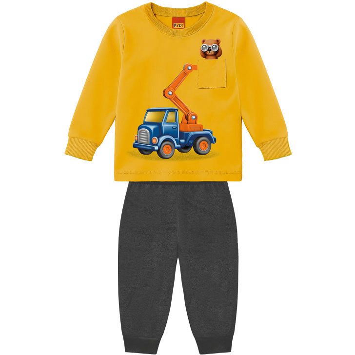 Conjunto Camiseta Manga Longa e Calça