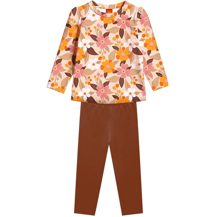 Conjunto Blusinha Manga Longa e Calça
