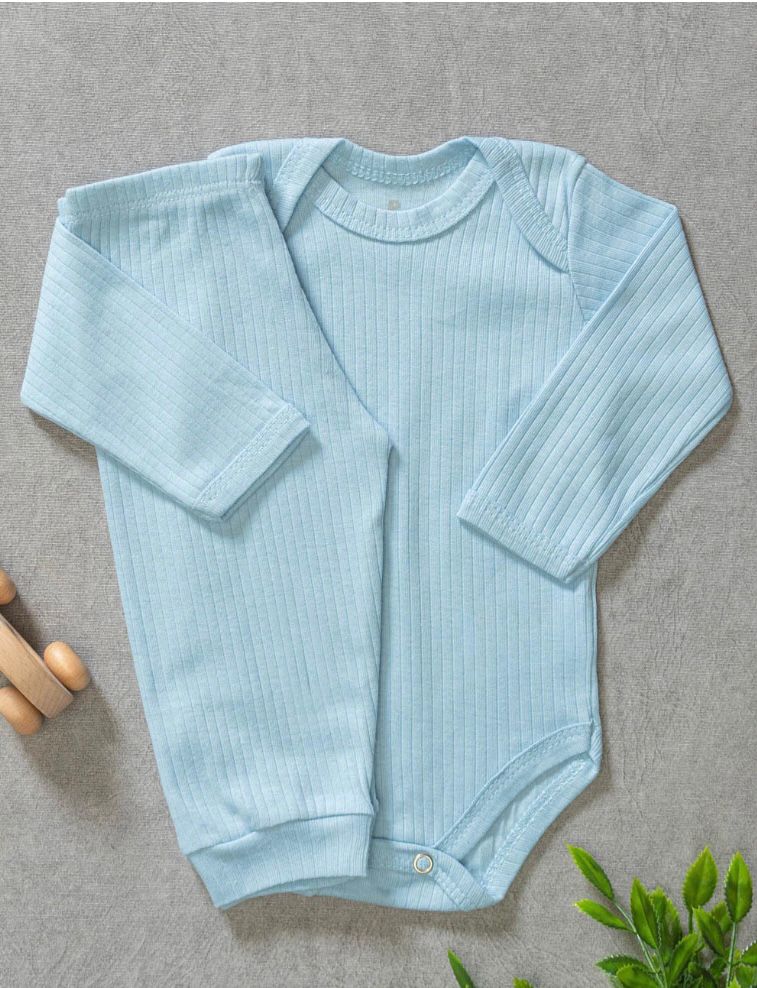 Conjunto Body e Calça Manga Longa Canelado