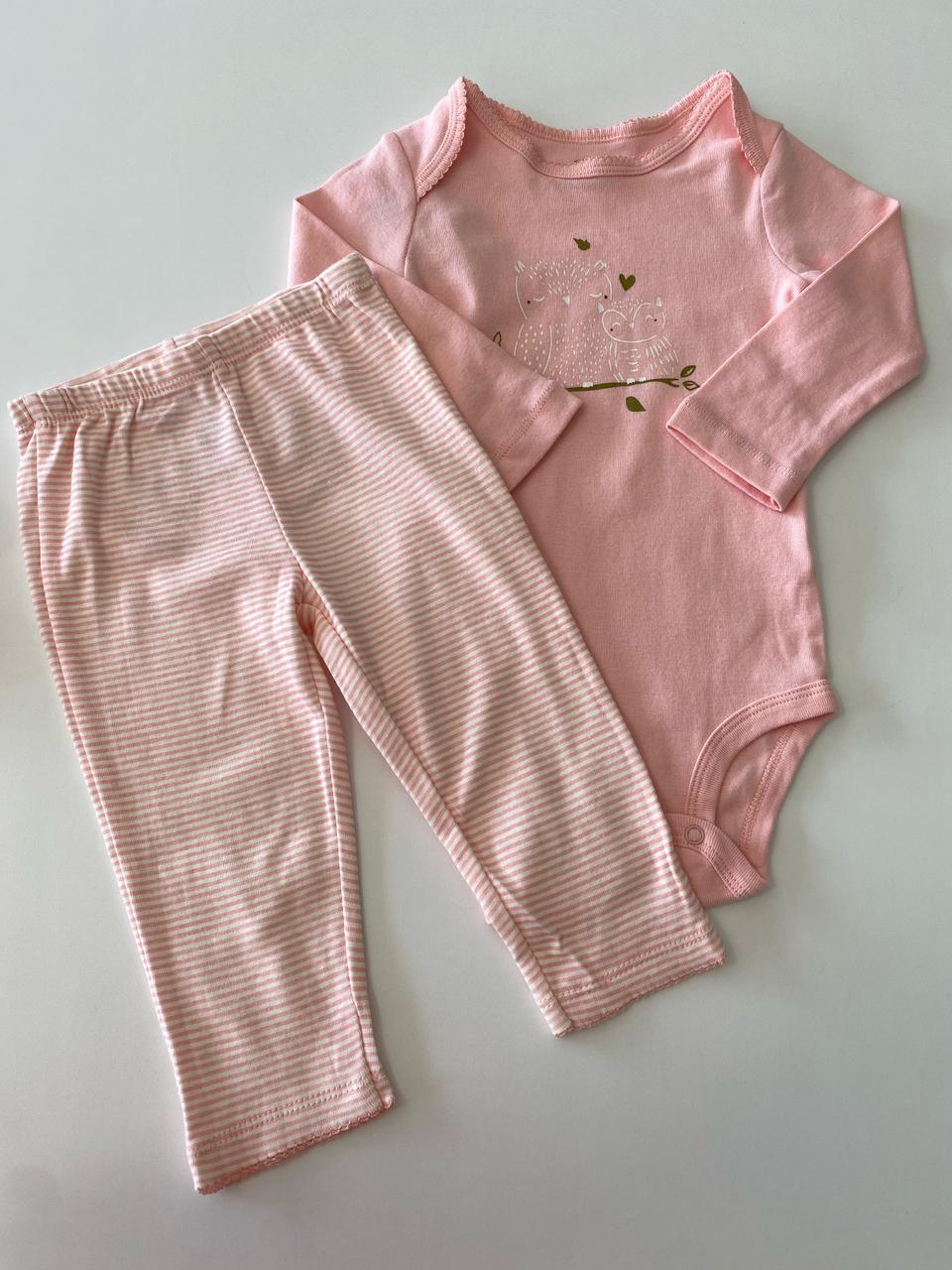 Conjunto Body Manga Longa com  Calça
