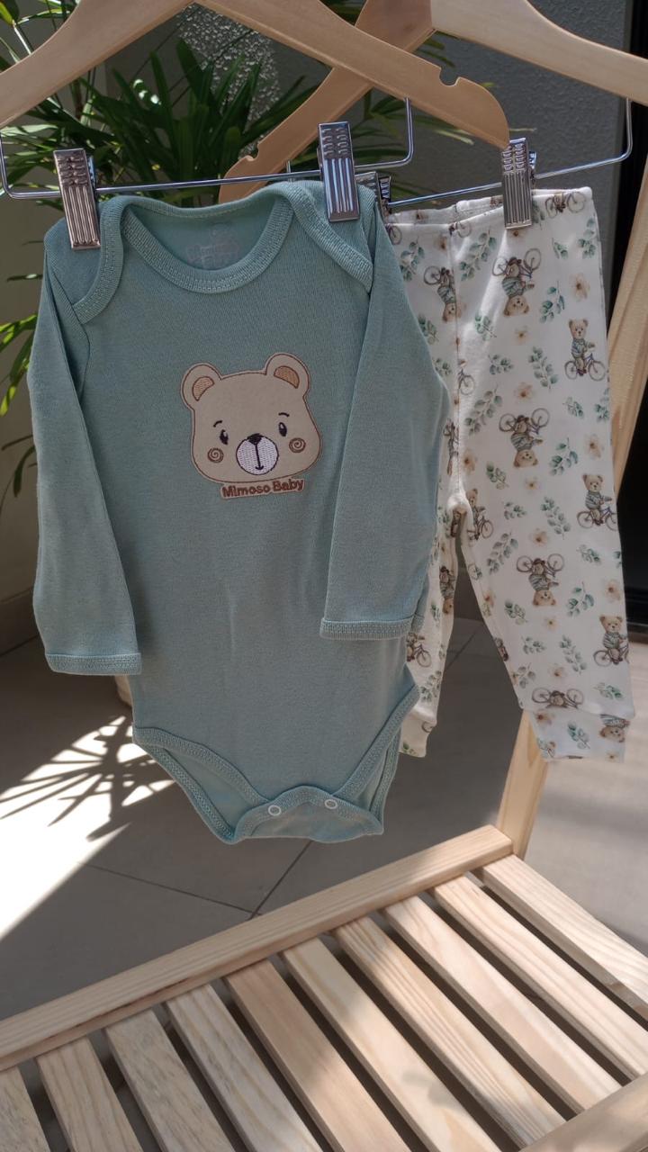 Conjunto de Body Manga longa e Calça