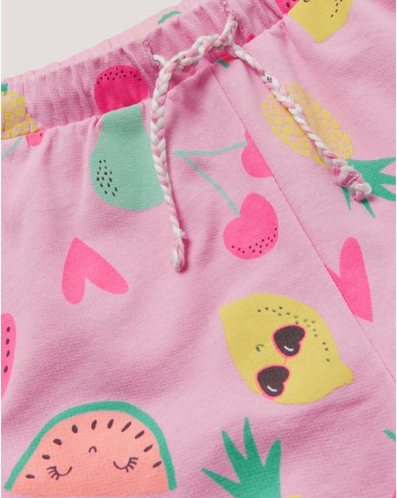 Shorts Malha Estampado Frutas