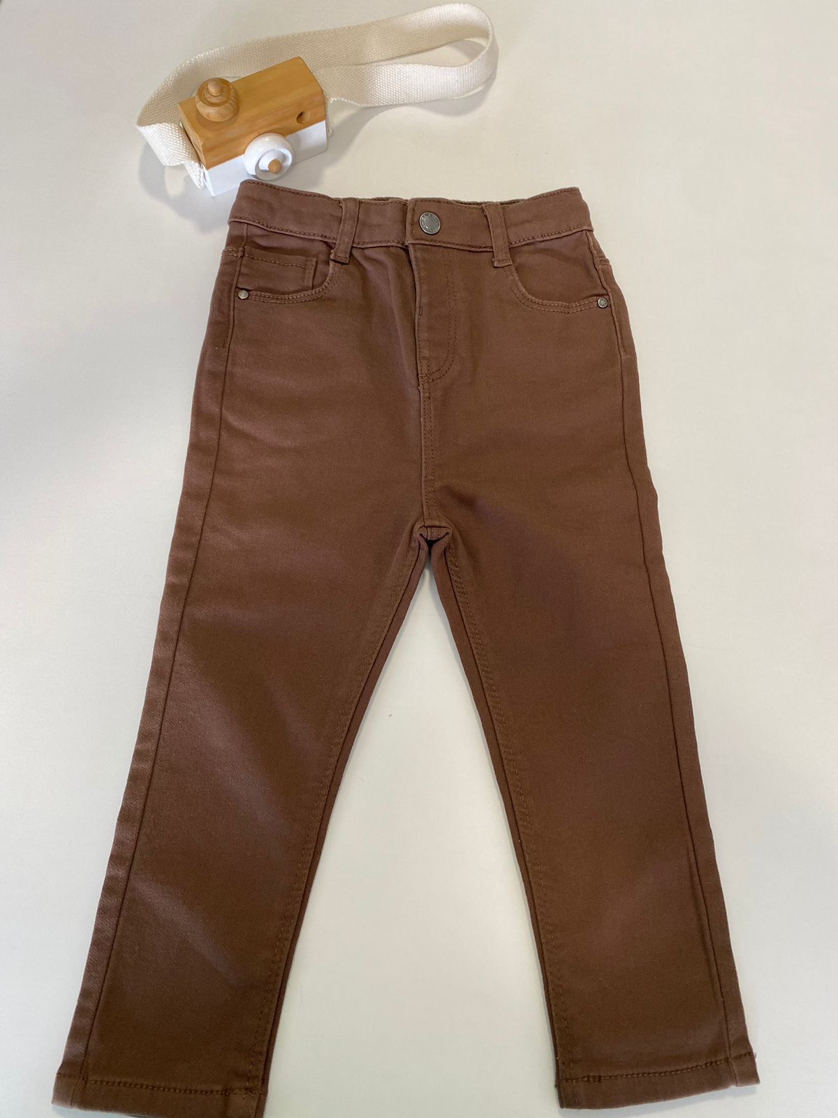 Calca Jeans Preta e Marrom