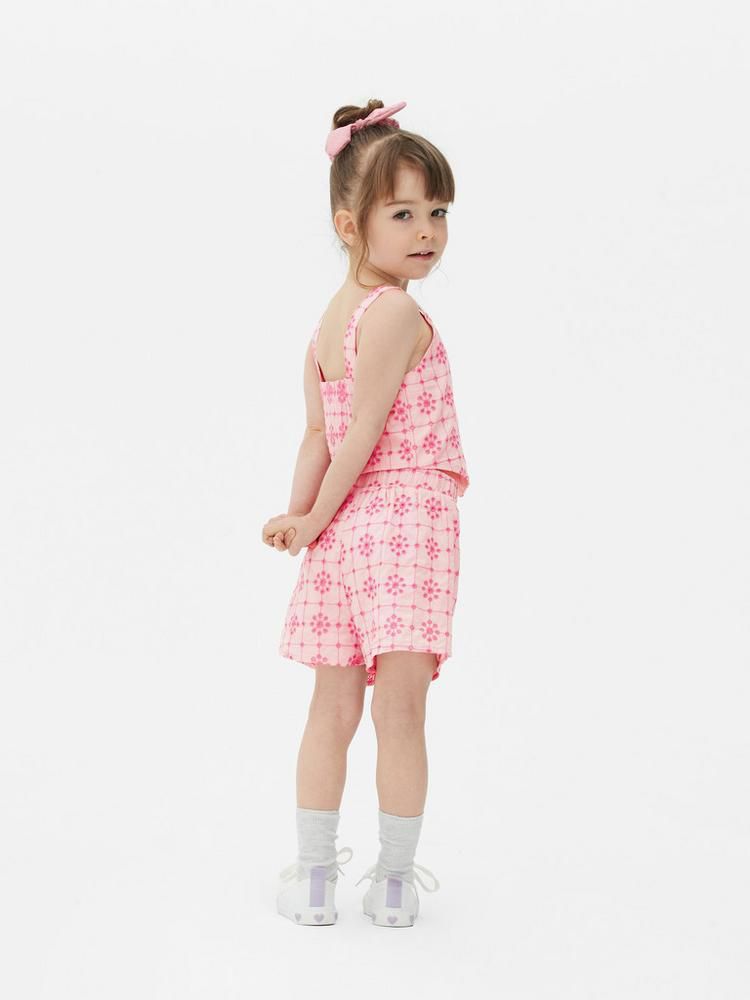 Conjunto Shorts e Croped Laise