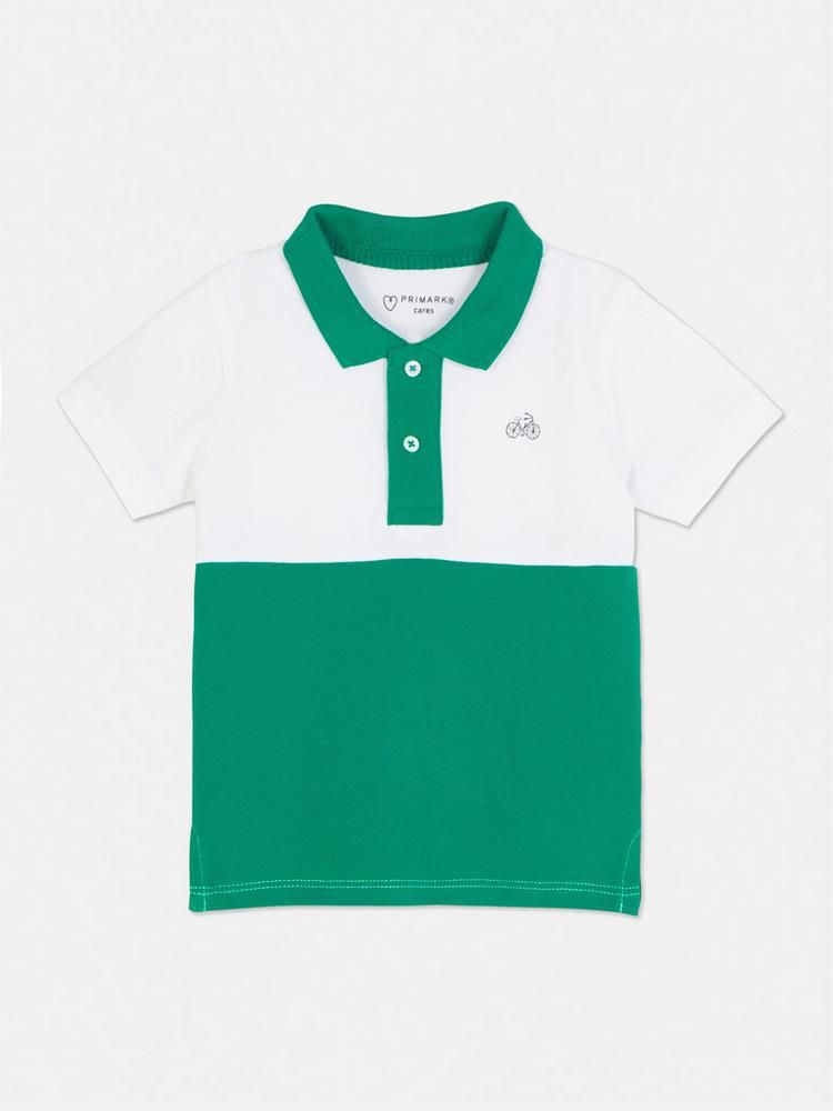 Polo Branca com Verde