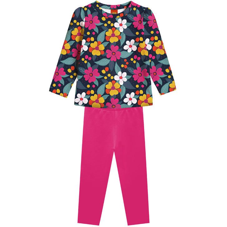 Conjunto Blusinha Manga Longa e Calça