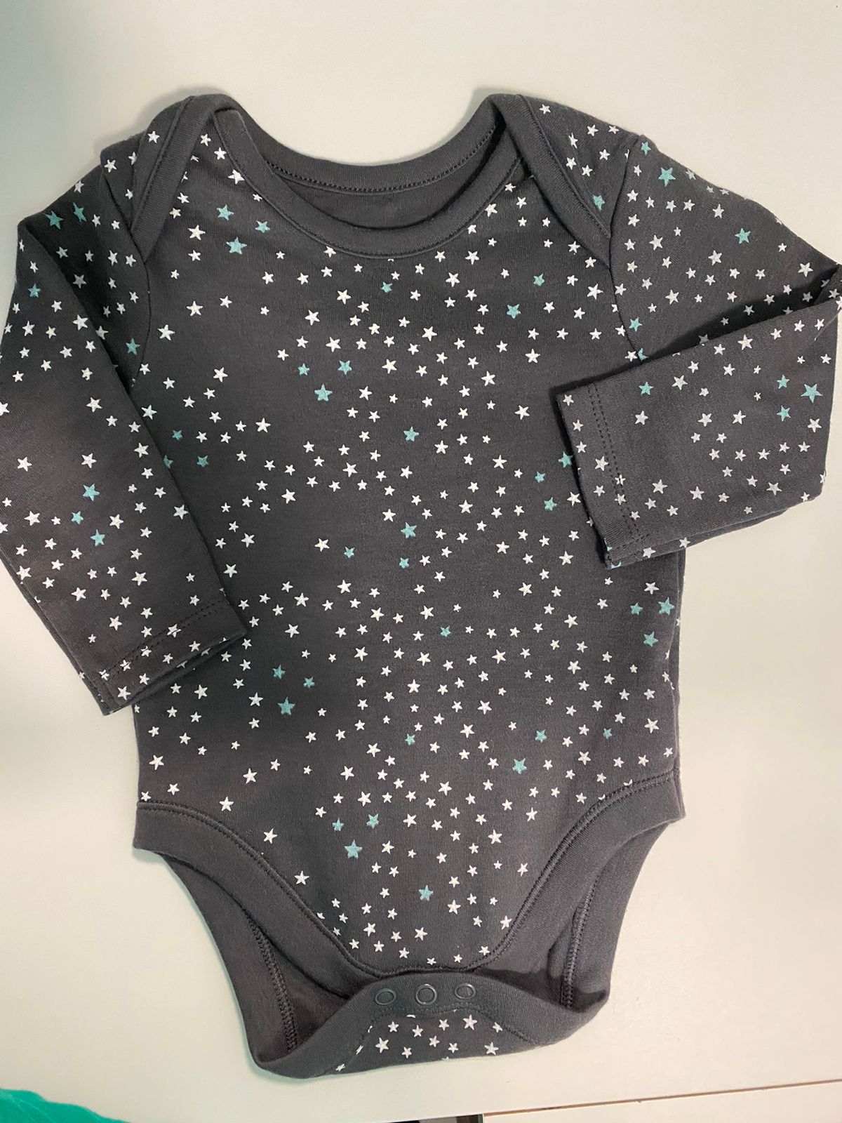 Body Manga Longa Menina e Menino Estampado