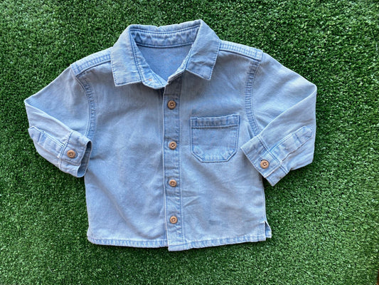 Camisa Manga Longa Jeans