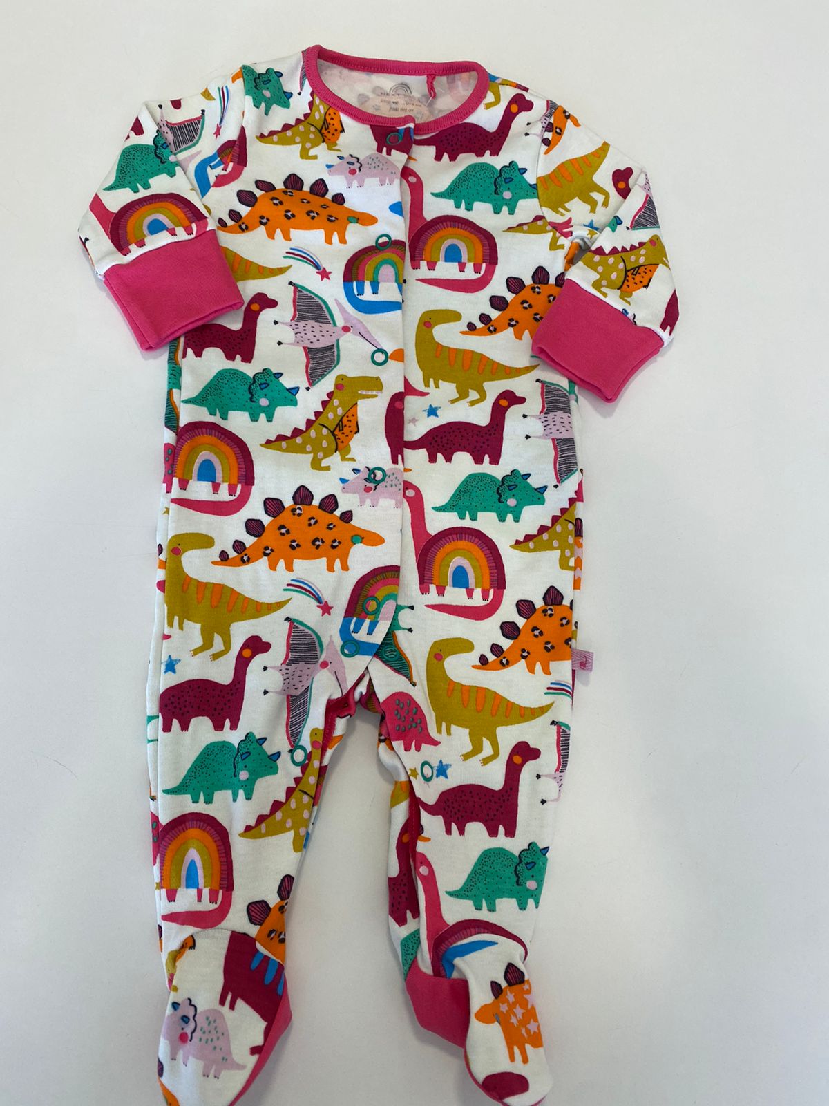 Macacão Lilas e Branco Dino