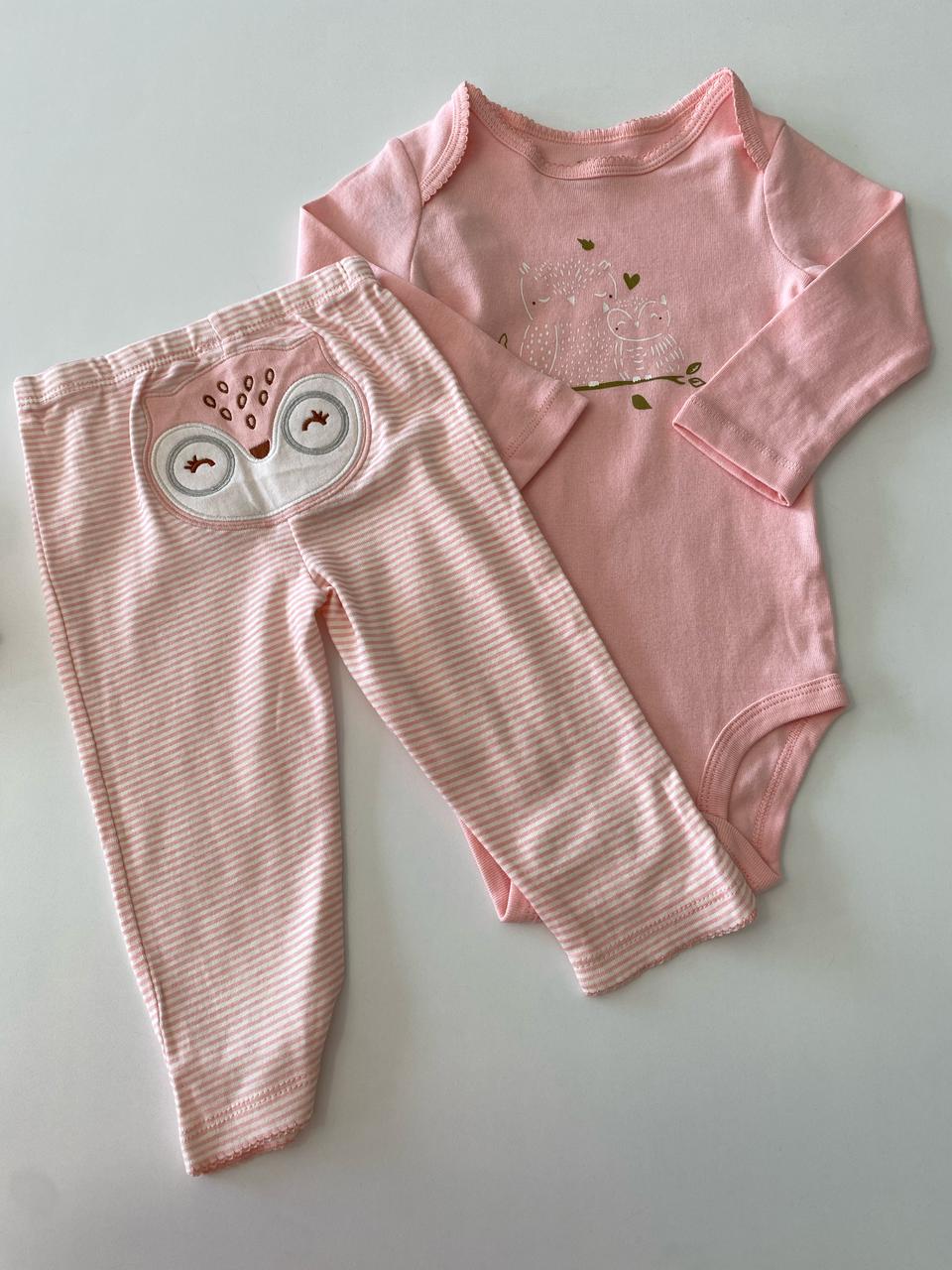 Conjunto Body Manga Longa com  Calça