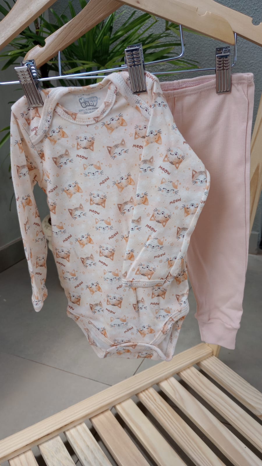 Conjunto Body Manga Longa e Calça
