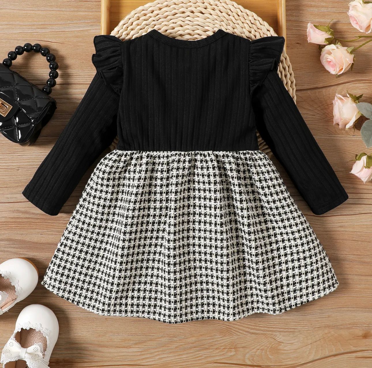 Vestido Preto xadrez