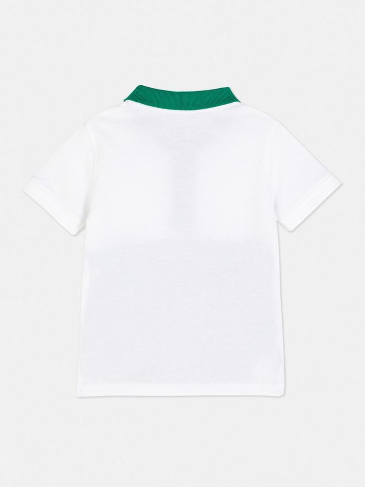 Polo Branca com Verde