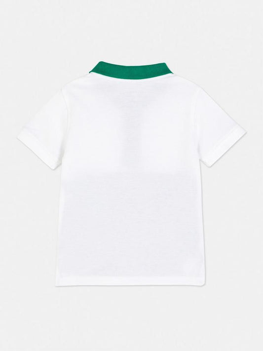 Polo Branca com Verde