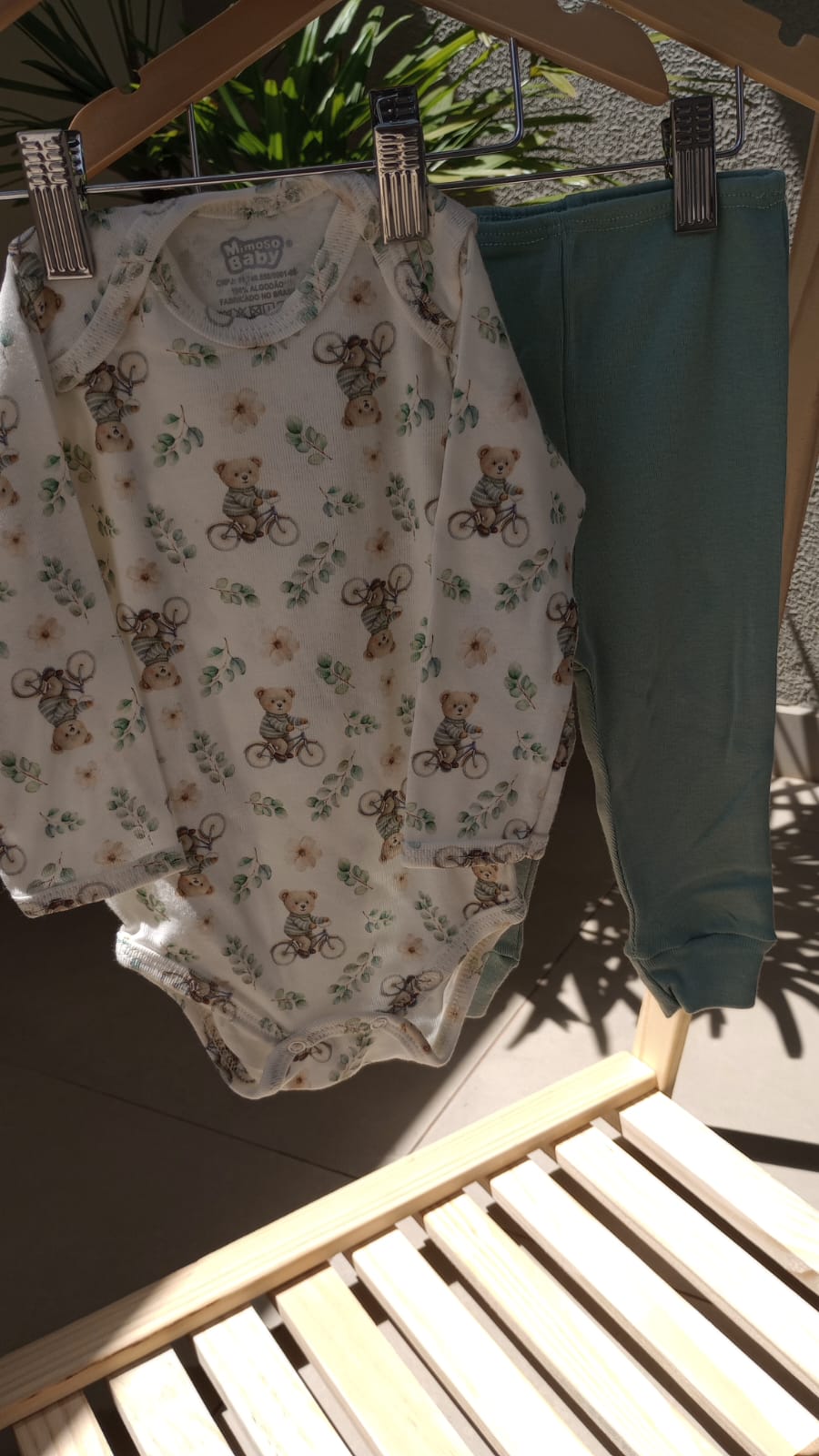 Conjunto Body Manga Longa e Calça