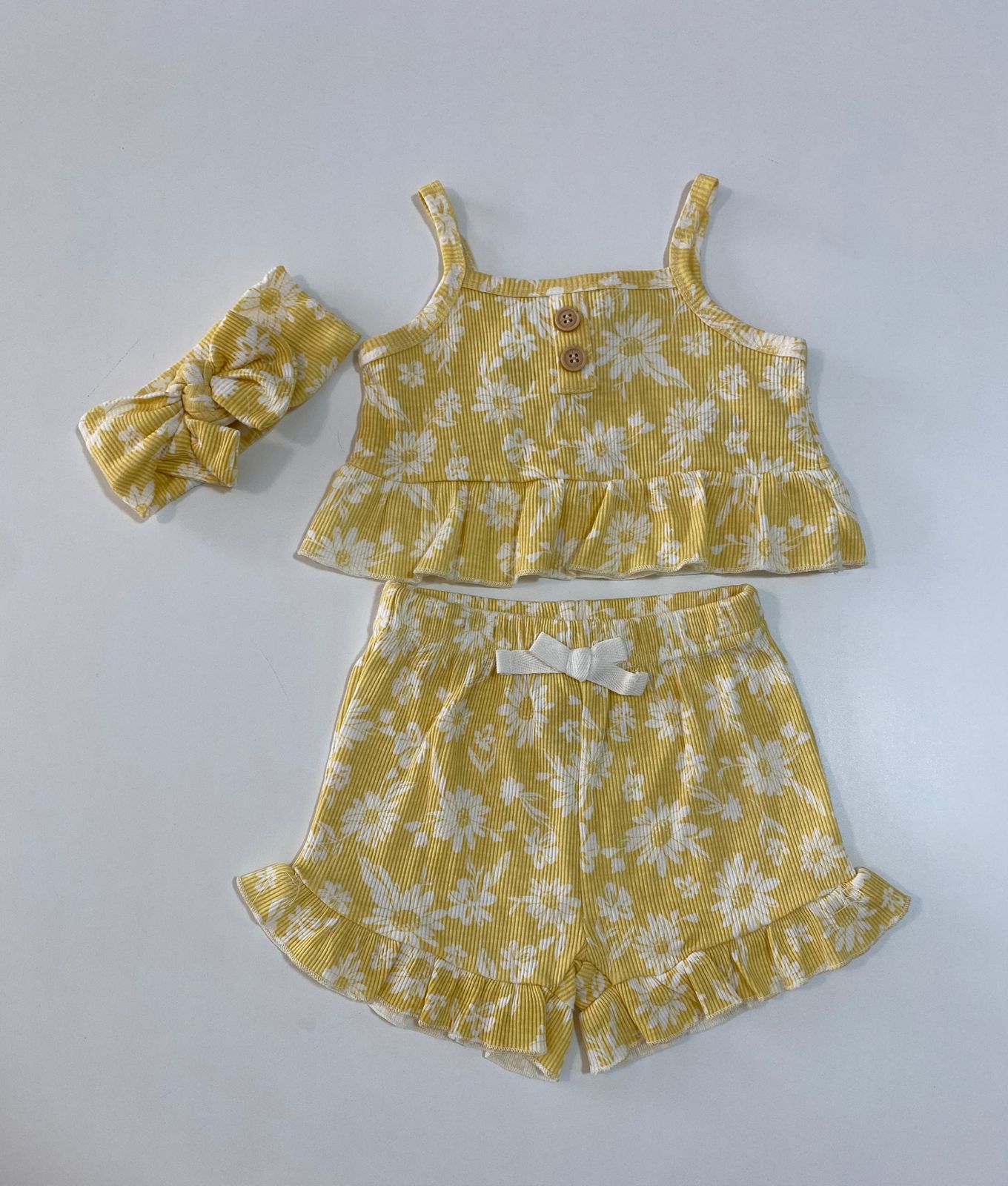 Conjunto de Body e Shorts e tiara