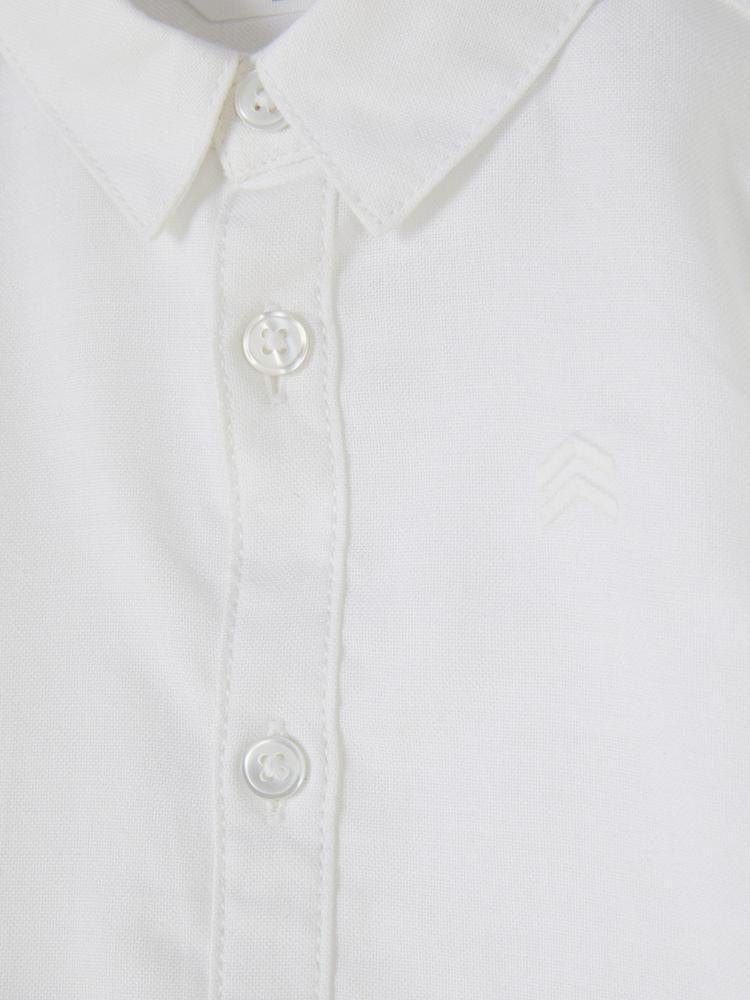 Camisa Manga Longa Azul e Branca