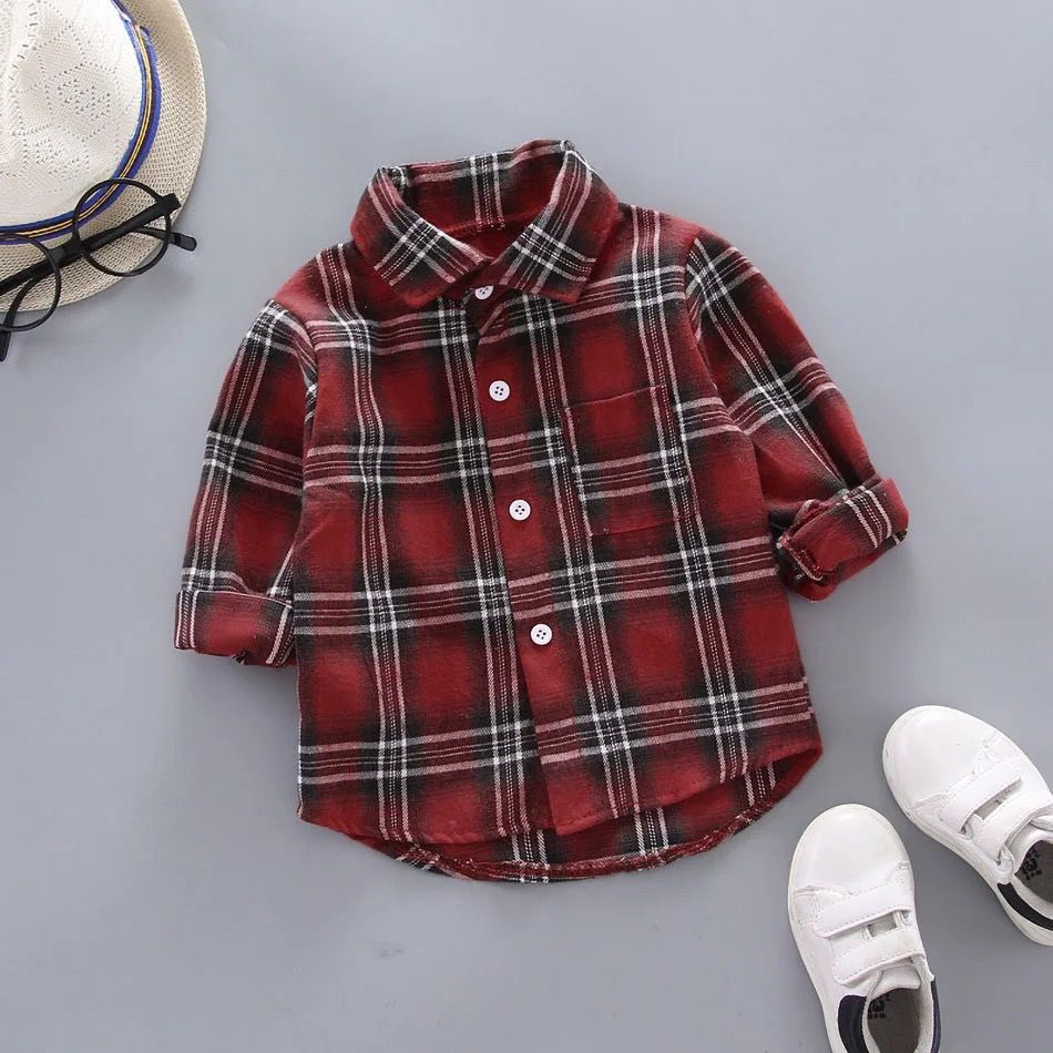 Camisa Xadrez Vermelha com Preto