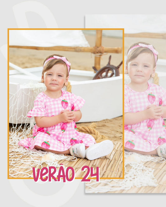 Vestido Rosa Moranguinho