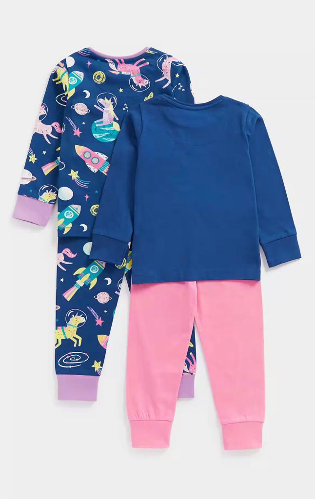 Pijamas Meninas Unicornio Manga Longa