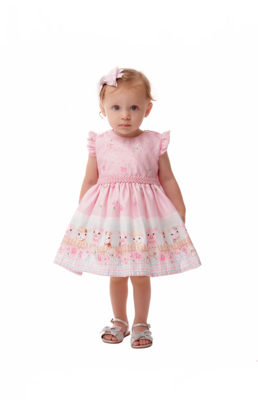 Vestido Rosa Fazendinha