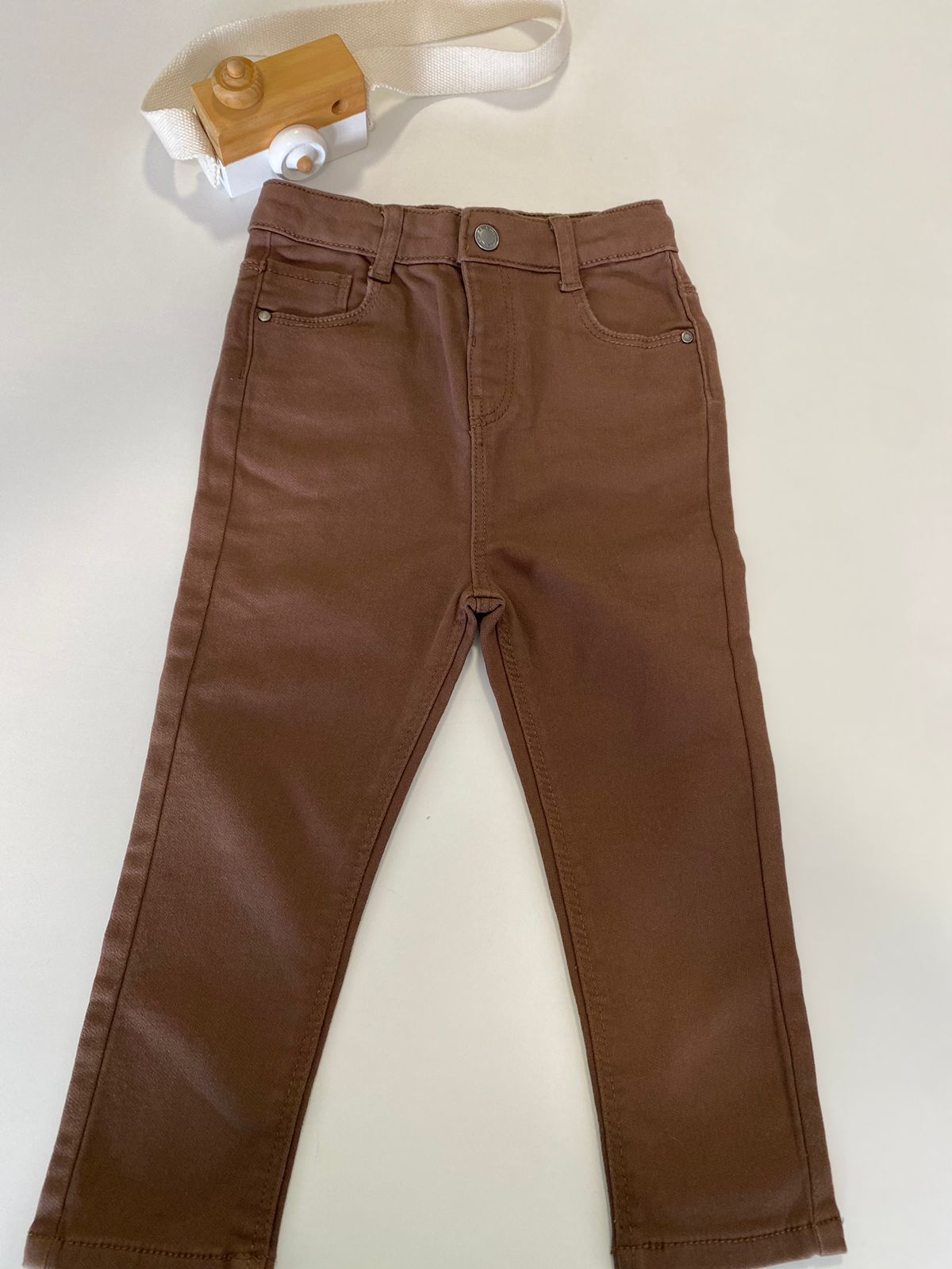 Calca Jeans Preta e Marrom
